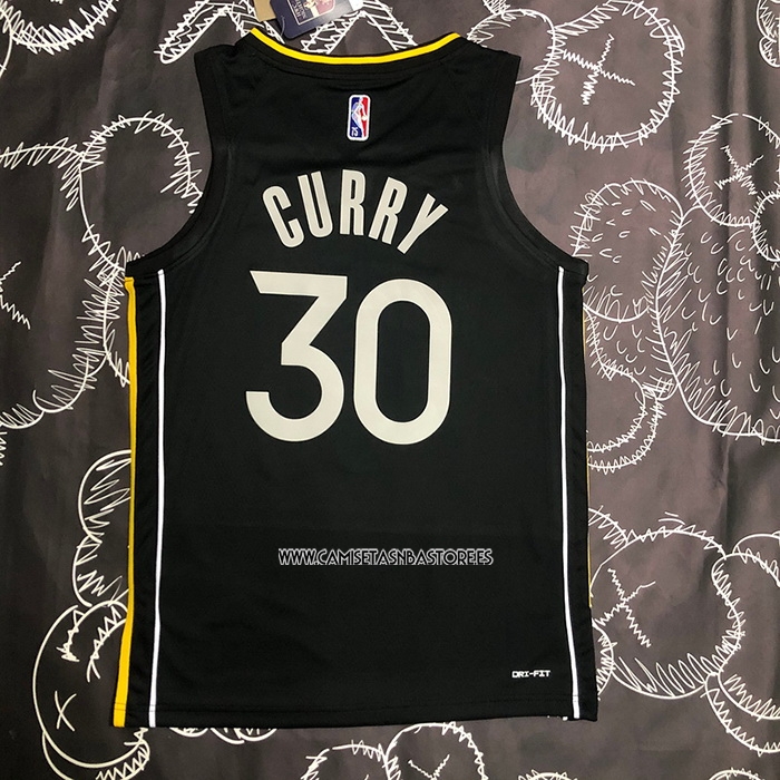 Stephen Curry NO 30 Camiseta Golden State Warriors Select Series 2022 Negro